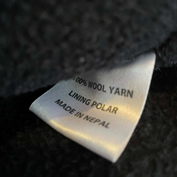 Kyber Outerwear 100% wool coat hooded zip up tan Women's 2xl Nepal - Picture 4 of 9